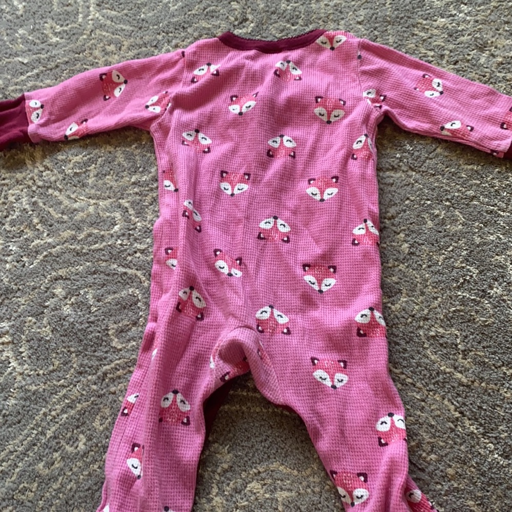 Pink fox print PJ - Picture 3 of 3